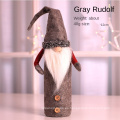 Nueva decoración navideña creative rudolf rudolf regal de regalos bolsas de botella de botella de champán suministros de decoración de botellas de champán